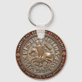 KNIGHT TEMPLAR GEO COIN SLEUTELHANGER (Voorkant)