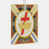 Knight Templar Glas Ornament (Voorkant Rechts)