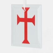 Knight Templar Glas Ornament (Voorkant links)