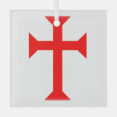 Knight Templar Glas Ornament (Voorkant)