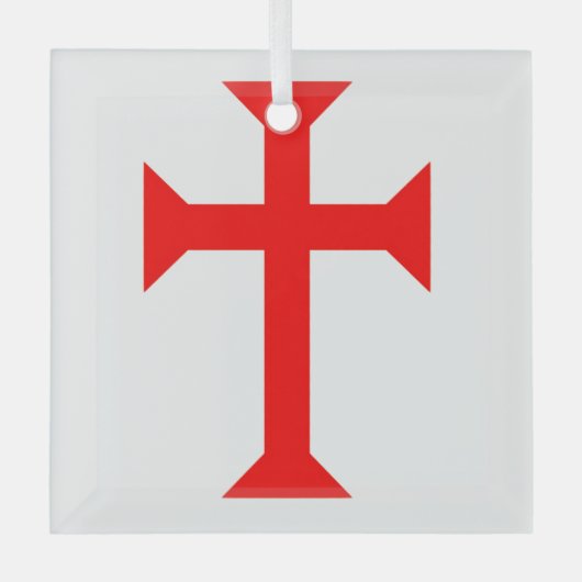 Knight Templar Glas Ornament (Voorkant)