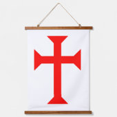 Knight Templar Hanging Tapestry Hangend Wandkleed (Voorkant)