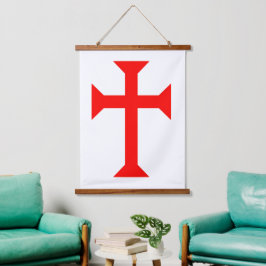 Knight Templar Hanging Tapestry Hangend Wandkleed
