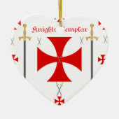 Knight Templar Keramisch Ornament (Voorkant)
