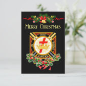 Knight Templar kerstkaart Aankondiging (Staand voorkant)