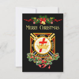 Knight Templar kerstkaart Aankondiging
