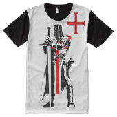 Knight Templar Limited Edition All-Over-Print T-shirt (Voorkant)