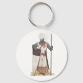 Knight Templar Medieval Sleutelhanger (Voorkant)