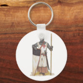 Knight Templar Medieval Sleutelhanger (Voorkant)
