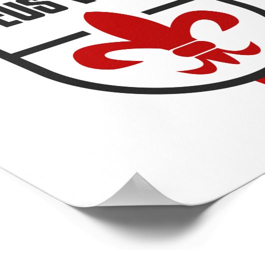 Knight Templar MOTTO DEUS VULT Poster (Hoek)