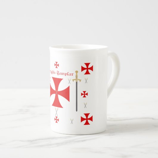 Knight Templar Porselein Kop (Voorkant rechts)