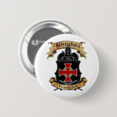 Knight Templar Ronde Button 5,7 Cm (Voorkant /achterkant)