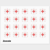 Knight Templar Ronde Sticker (Vel)