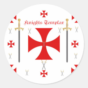 Knight Templar Ronde Sticker