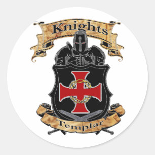 Knight Templar Ronde Sticker