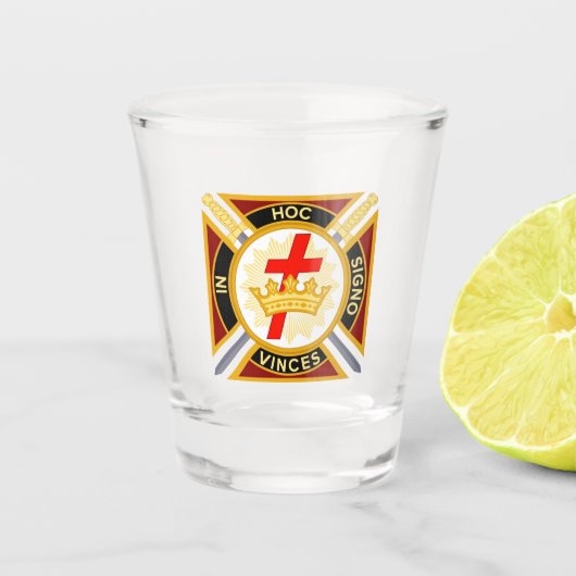 Knight Templar Shot Glas (Voorkant)