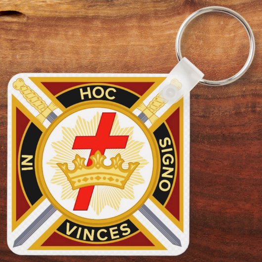 Knight Templar Sleutelhanger (Achterkant)