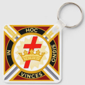 Knight Templar Sleutelhanger (Achterkant)