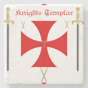 Knight Templar Stenen Onderzetter