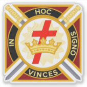 Knight Templar Sticker (Voorkant)