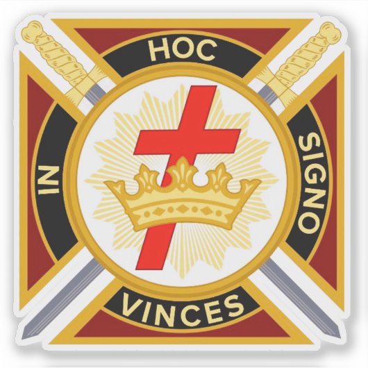 Knight Templar Sticker (Voorkant)