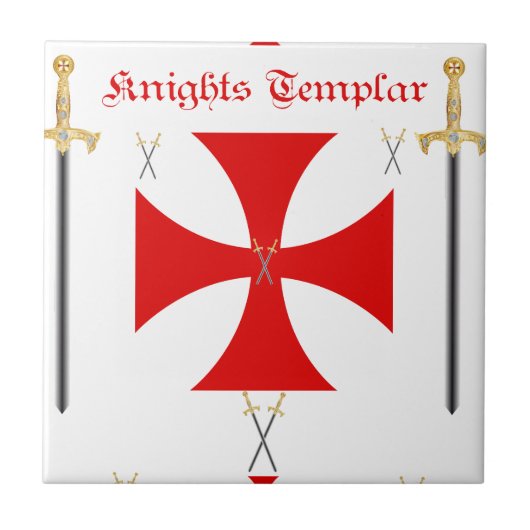 Knight Templar Tegeltje (Voorkant)