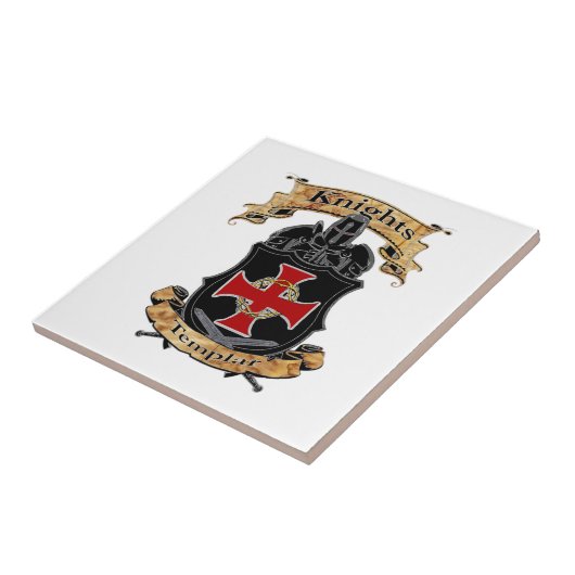 Knight Templar Tegeltje (Zijkant)