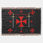 Knight Templar Throw Blanket Deken (Voorkant)
