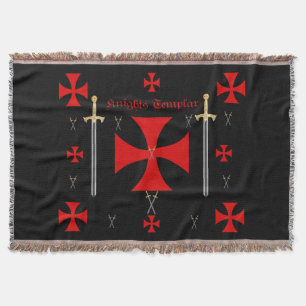Knight Templar Throw Blanket Deken