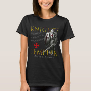 Knight Templar Tshirt Oath for God Shirt Christia