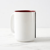 Knight templar tweekleurige koffiemok (Voorkant links)