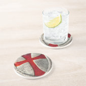 Knight Templar Zandsteen Onderzetter (Zijkant)