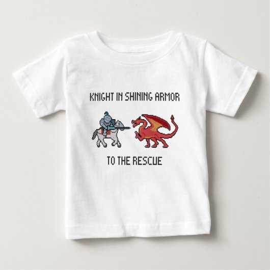 Knight to the rescue Baby T-Shirt (Voorkant)