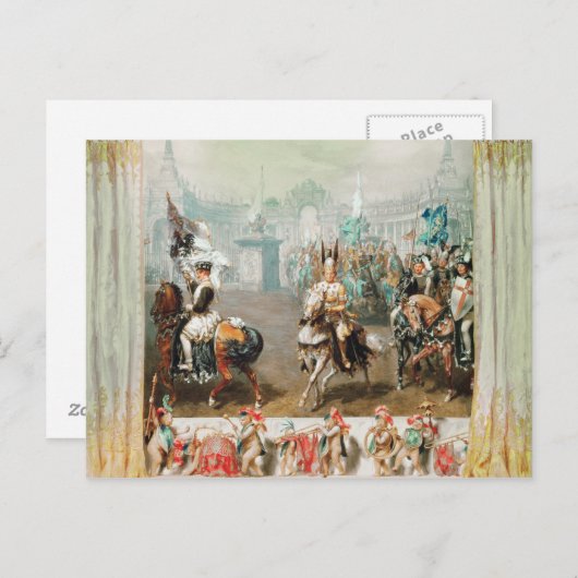 Knight-toernooi Briefkaart (Voorkant / Achterkant)