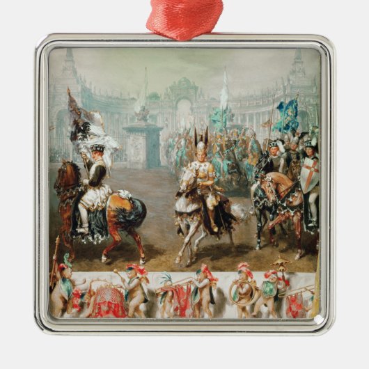 Knight-toernooi Metalen Ornament (Voorkant)