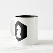 Knight Tweekleurige Koffiemok (Voorkant links)