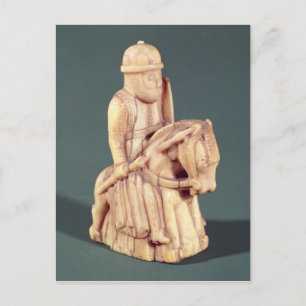 Knight van een schaakset briefkaart