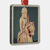 Knight van een schaakset metalen ornament (Rechts)