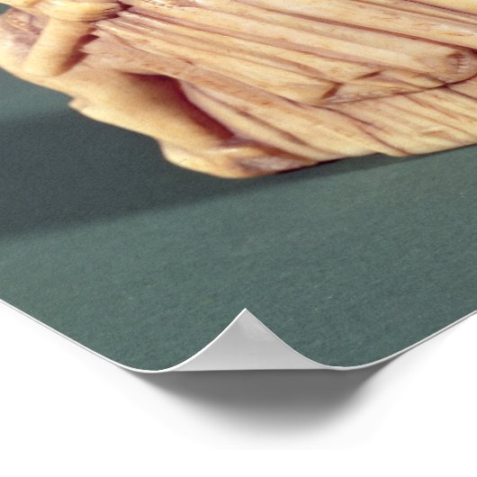 Knight van een schaakset poster (Hoek)