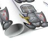 Knight (vlakte) cadeaupapier (Rol Hoek)