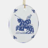 Knight, voeg toe, geef tekst uit Keramisch Ornament (Rechts)