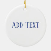 Knight, voeg toe, geef tekst uit Keramisch Ornament (Achterkant)