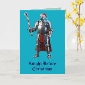 Knight voor Kerstmis Kaart (Gele Bloem)