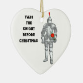 Knight voor Kerstmis Keramisch Ornament (Rechts)