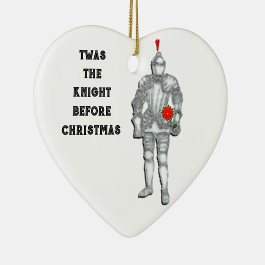 Knight voor Kerstmis Keramisch Ornament (Rechts)