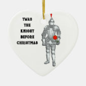 Knight voor Kerstmis Keramisch Ornament (Voorkant)