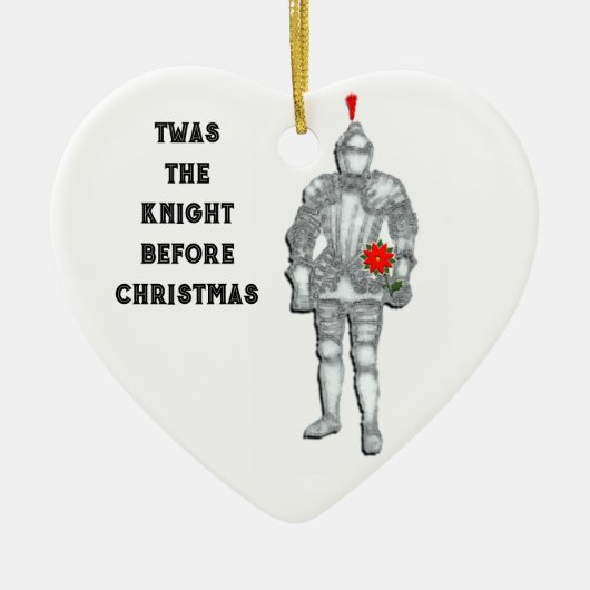 Knight voor Kerstmis Keramisch Ornament (Voorkant)