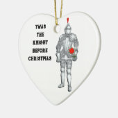 Knight voor Kerstmis Keramisch Ornament (Links)