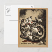 Knight vs. Dragon Briefkaart (Voorkant / Achterkant)
