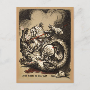 Knight vs. Dragon Briefkaart
